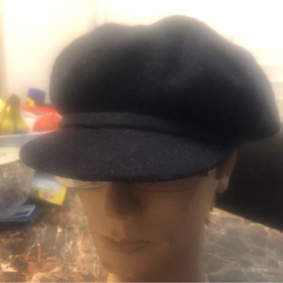 Stetson 100% Wool Cabbie/Newsboy Women’s Black Driving/Golf Cap,size One - Picture 7 of 10